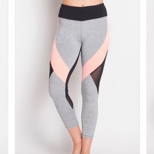 NWT The Free Yoga Grey Black Coral Leggings